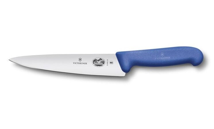 5.2002.19 Victorinox Chef Knife, Blue Fibrox Handle, 19cm