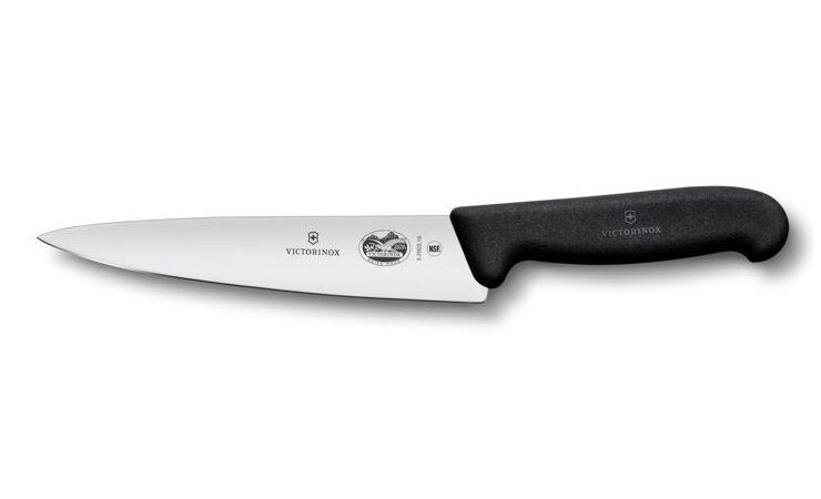 5.2003.19 Victorinox Chef Knife, Black Fibrox Handle, 19cm