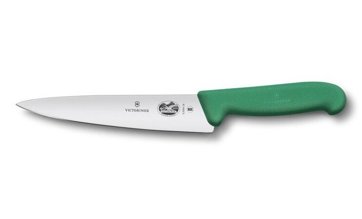 5.2004.19 Victorinox Chef Knife, Green Fibrox Handle, 19cm
