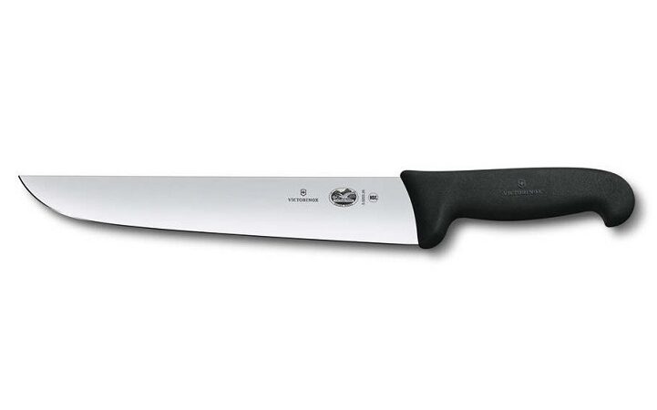 Victorinox Butcher Knife Black Fibrox Handle 23cm