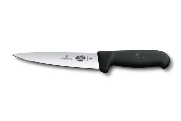 Victorinox Sticking Knife Black Fibrox Handle 12cm