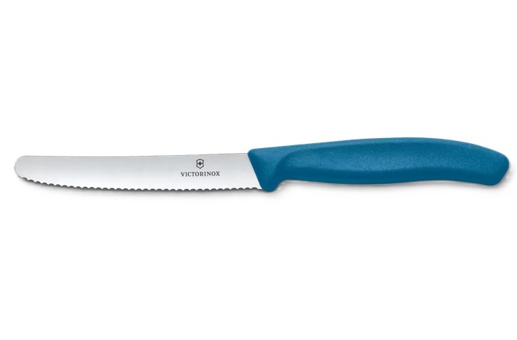 Victorinox Tomato Knife, Blue Handle, 11cm
