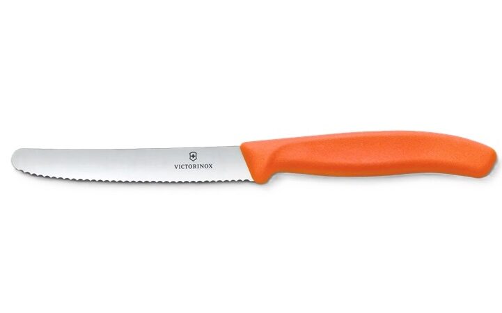 Victorinox Tomato Knife, Orange Handle,11cm