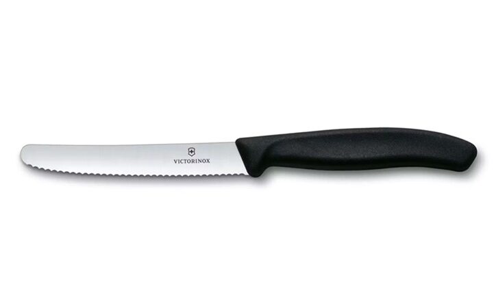 Victorinox Tomato Knife, Black Handle, 11cm