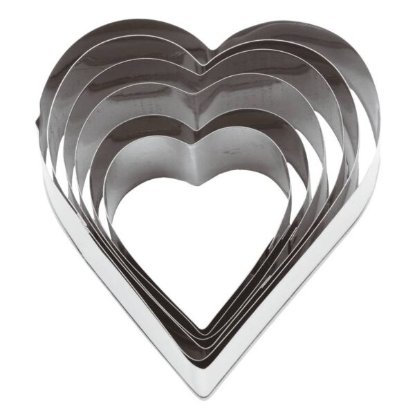 Stainless Steel Cutters Set - Hearts