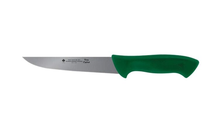 F.Herder Wide Boning Knife Green Handle 15.50cm