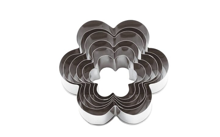Stainless Steel Cutters Set – Flowers
