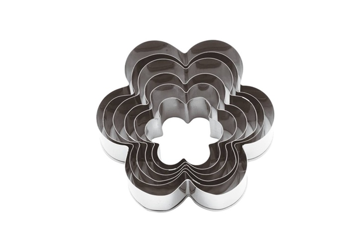 Stainless Steel Cutters Set – Flowers