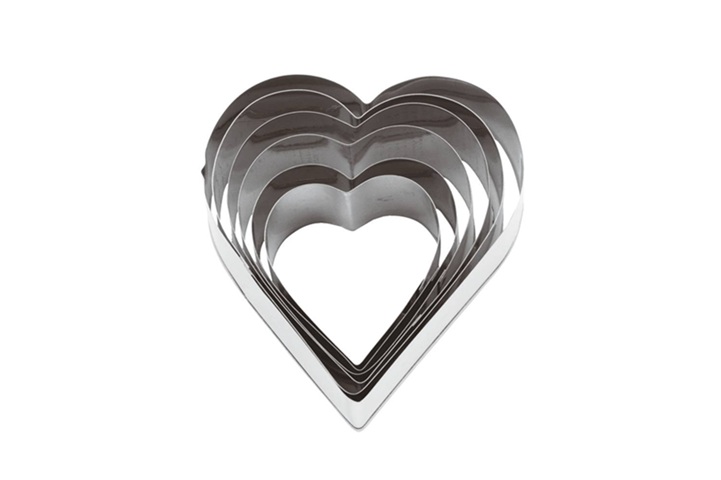 Stainless Steel Cutters Set - Hearts