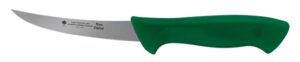 Boning Knife Curved Blade Green Handle 12cm