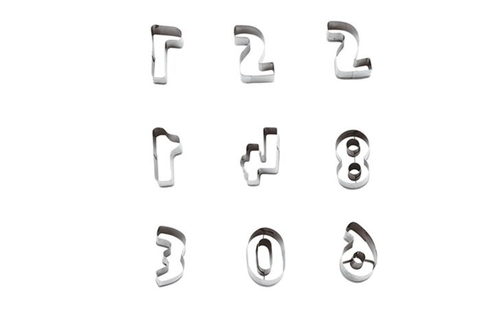Stainless Steel Cutters Set – Numbers