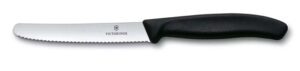 Tomato Knife, Black Handle, 11cm