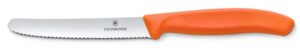 Tomato Knife, Orange Handle,11cm