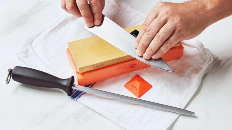 Flat Sharpening Steel, 25 cm
