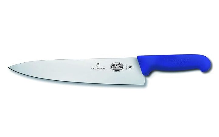 Victorinox Chef Knife, Wide Blade, Fibrox Blue Handle, 25cm