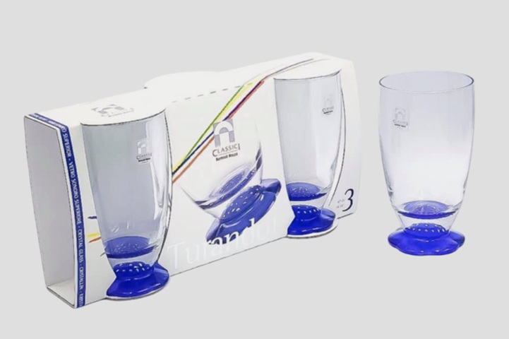 Bormioli Rocco Turnadot Glass, 470 ml, set of 3
