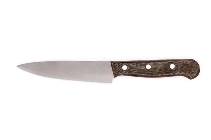 Chef Knife, Wood Handle, 13 cm