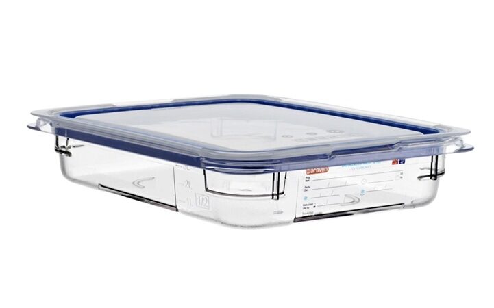 821 Polycarbonate Container With Lid GN 1/2 - 65mm