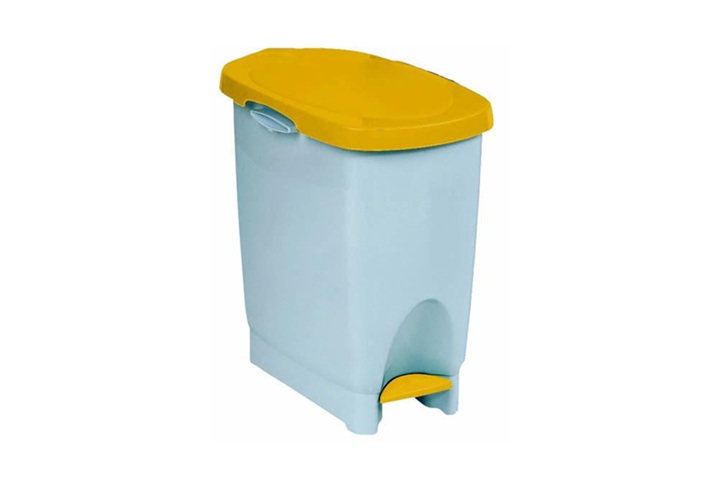 araven waste Waste Bin Yellow Lid, 22 L