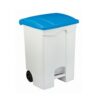 blue 70 Mobile Waste Bin Blue Lid, 70 L