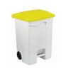 yellow 70 Mobile Waste Bin Yellow Lid, 70 L