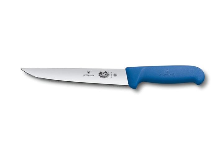 Victorinox Sticking Knife Blue Fibrox Handle 18cm