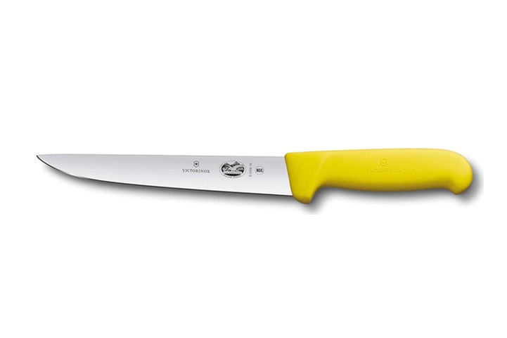 Victorinox Sticking Knife Yellow Fibrox Handle 18cm