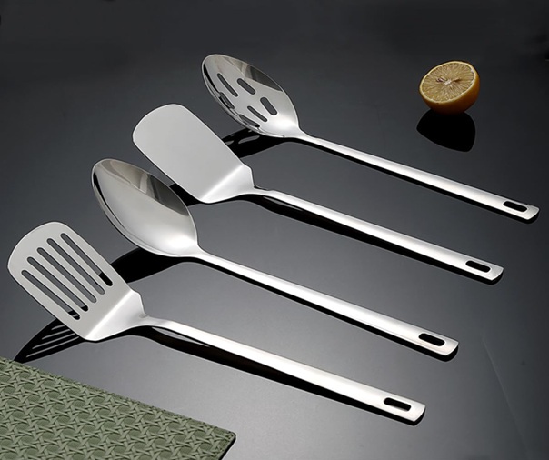 Stainless Steel Perforated Spatula, 36 cm