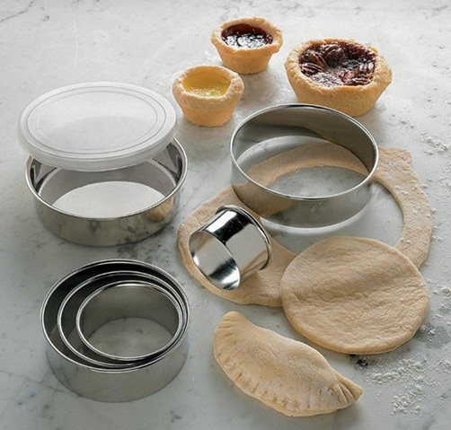 Stainless Steel Plain Cutters Set, 8 pcs