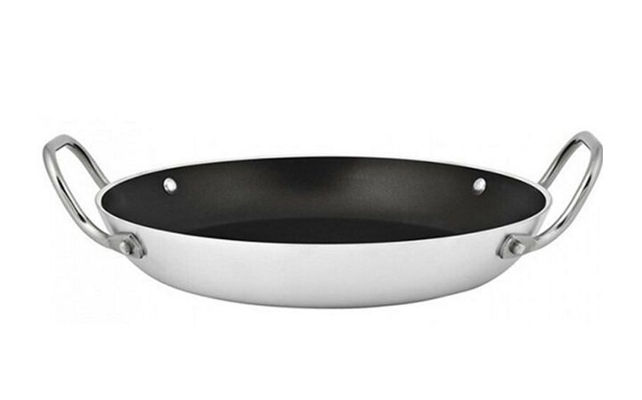 Stainless Steel Paella Pan Nonstick Coating, 32 cm
