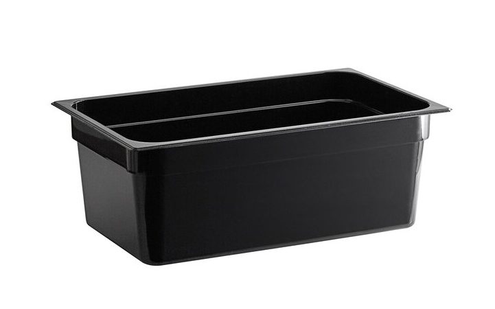 black gn 1-1-20 Black Polycarbonate Container GN 1/1 – 200 mm