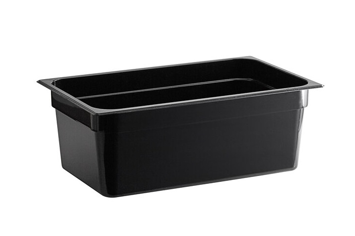 black gn 1-1-20 Black Polycarbonate Container GN 1/1 – 200 mm