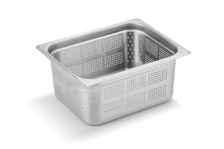 perforated gn 1-2-150 Stainless Steel Perforated Container GN 1/2 – 150 mm
