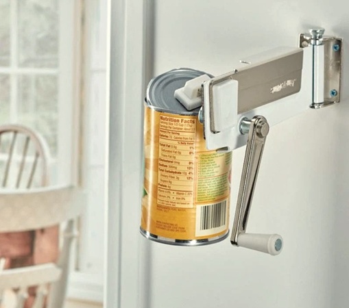 Wall Mounted Can Opener with Magnet Lid Lifter