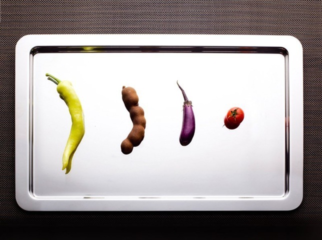 Stainless Steel Rectangular Display Tray 65x53 cm