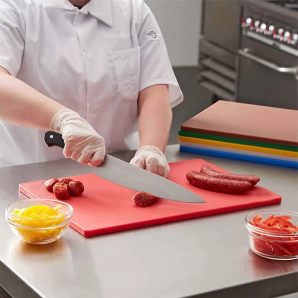 Red Polyethylene Cutting Board 50x30x2cm