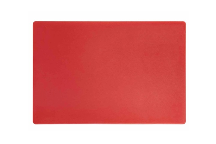 Red Polyethylene Cutting Board 50x30x2cm
