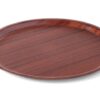 Wooden Round Non-Slip Serving Tray, 43 cm