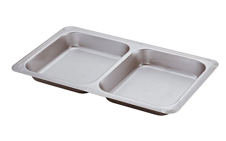 Rectangular 2 Compartment Tray 4cm deep, For Stand Model SD2501