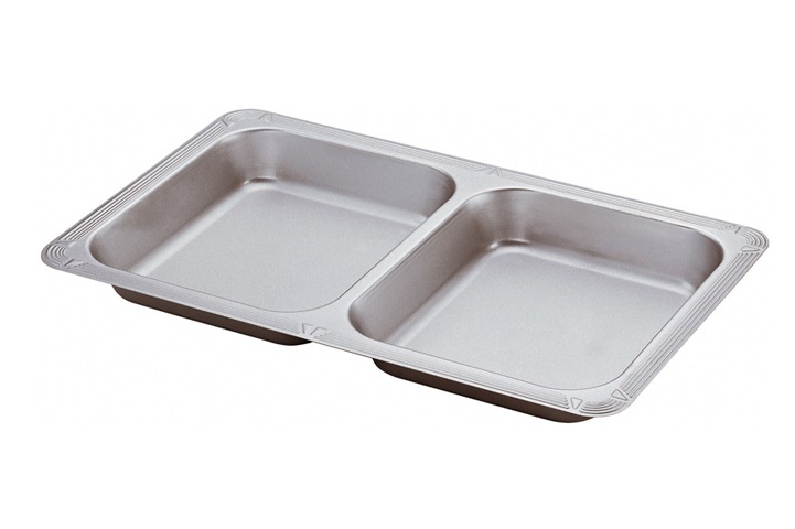 Rectangular 2 Compartment Tray 4cm deep, For Stand Model SD2501