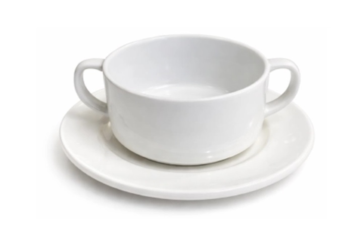 Soup cup Porcelain Soup Cup & Saucer, set of 12