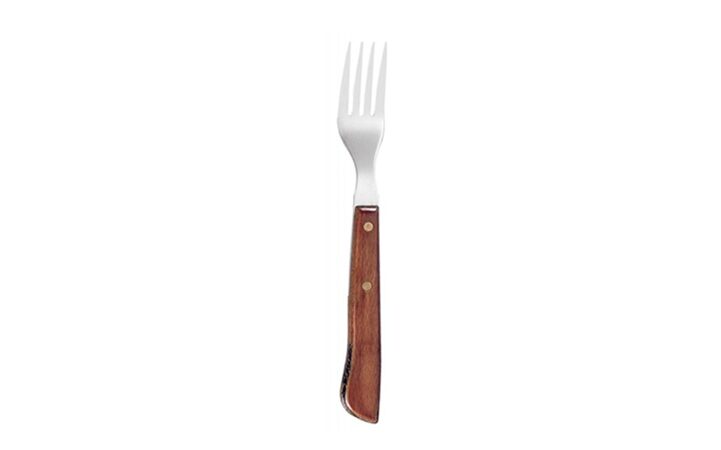 Icel Steak Fork, Wooden Handle, 19 cm