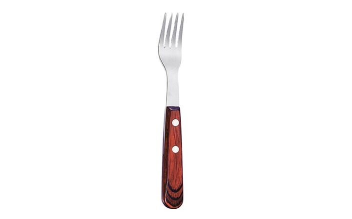 Icel Steak Fork, Wooden Handle, 20 cm