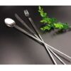 Tasting Set 33 Set of Long Handle Spoon + Fork + Knife / 3 Pieces