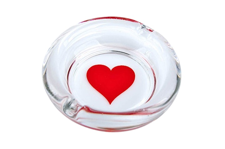 Set of 4 Glass Ashtrays
